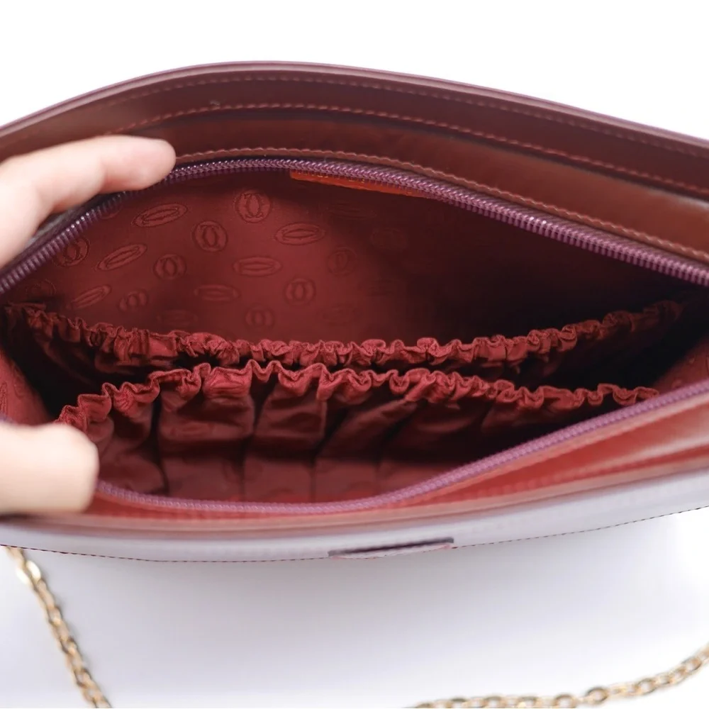 🍓Cartier Bordeaux Must de Line Clutch